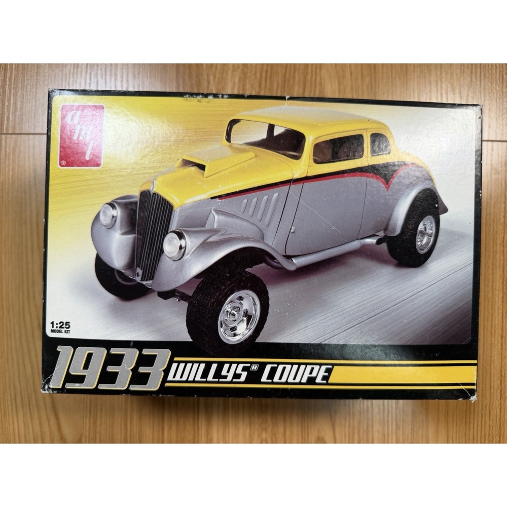 AMT 1/25 1933 Willys Coupe Model Kit AMT-639 Partially Started Custom Painted
